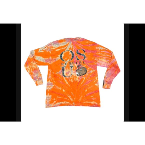 Vintage Oregon State Beavers Tie-Dye Long Sleeve - Picture 1 of 5
